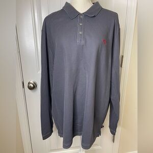 TOMMY BAHAMA GRAY MEN’S Polo Shirt LONG SLEEVE SUPIMA COTTON S XXL